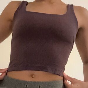 Cute purple lululemon workout top!
